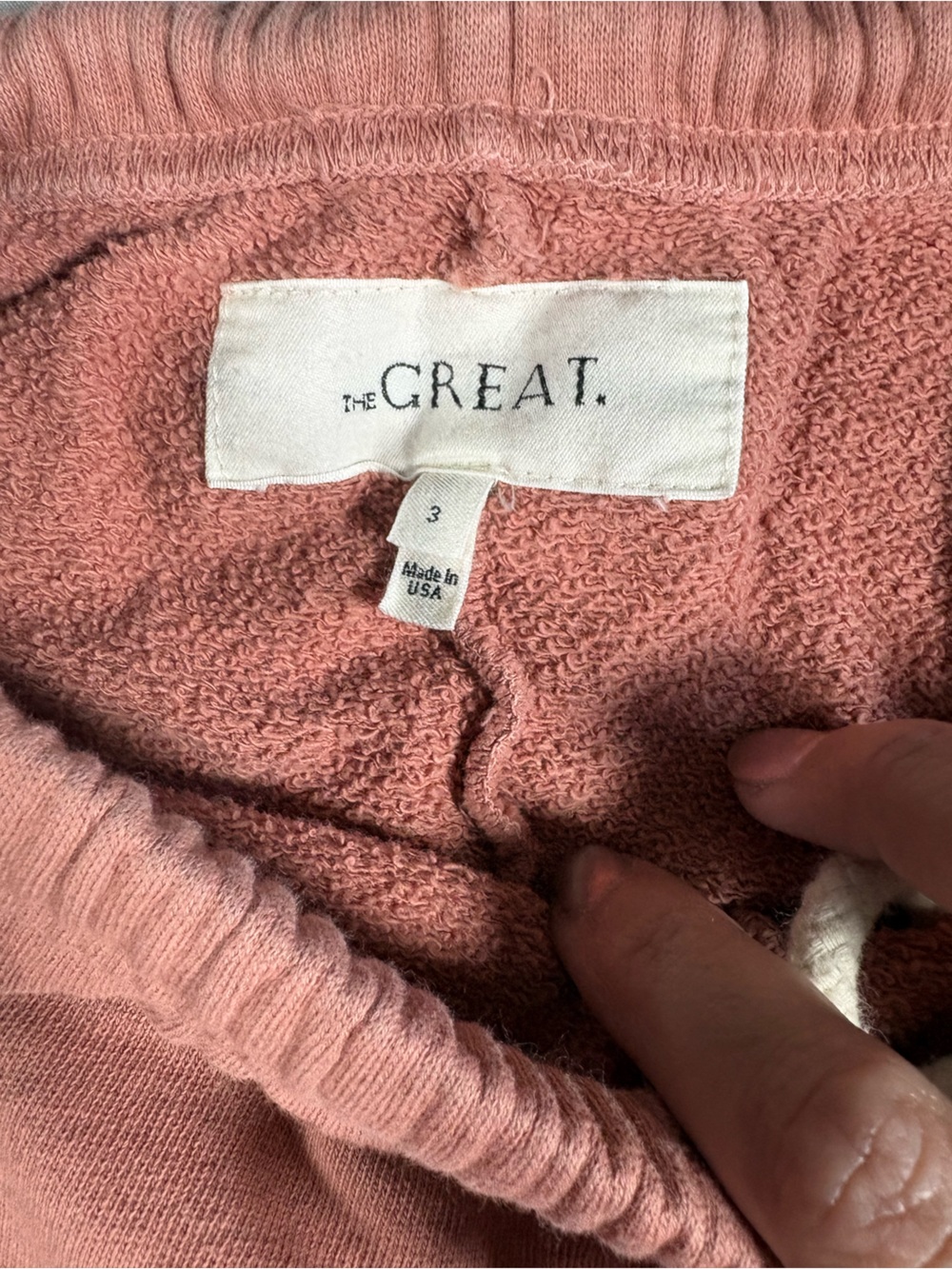 The Great Stadium Sweatpants Rosette, Size 3 US Large, Pull-On Joggers Crop - Picture 4 of 9